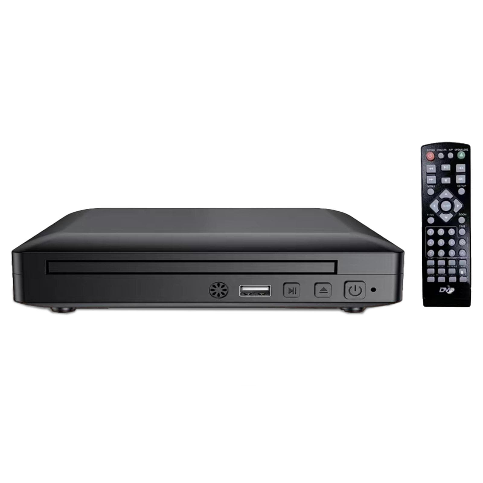 DVD CD Disc Player Home DVD Player Digital Multimedia Player HD AV Output with Remote Control US Plug black