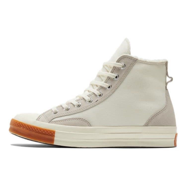 Converse Chuck 70 High Lined Colorblock - Vintage White Gum Unisex Sneakers Cream Pale-Putty Egret A04409C 38