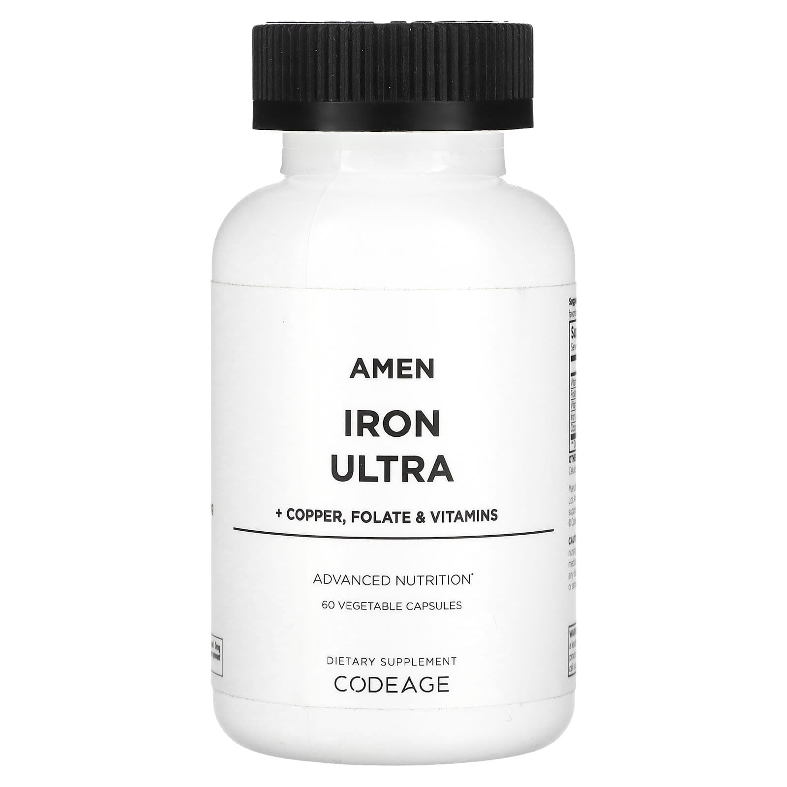 Codeage, Amen, Iron Ultra, 60 Veggie Capsules