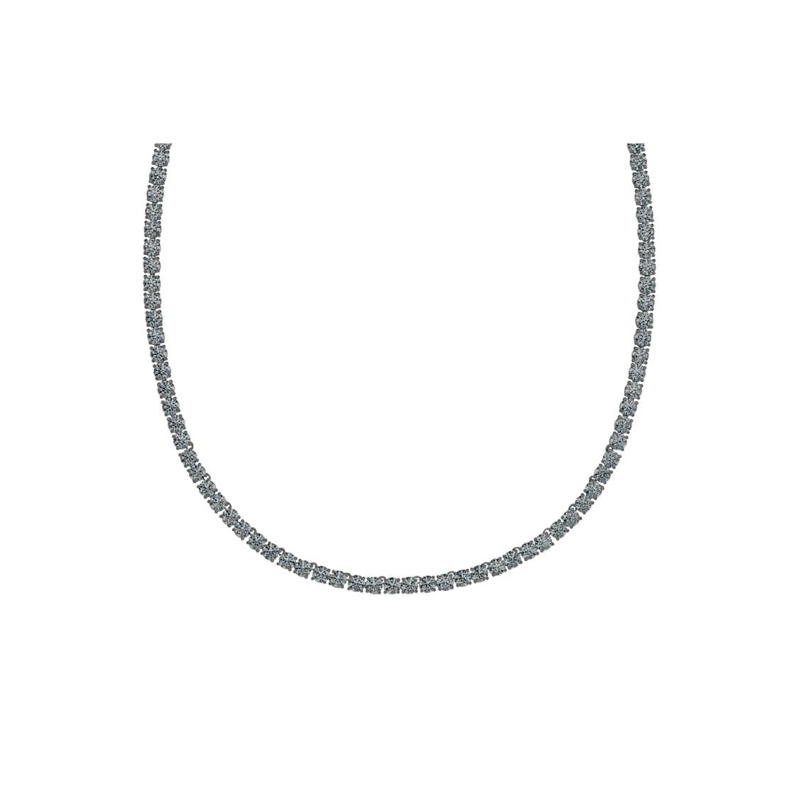 Swarovski Tennis Deluxe Full Circle Necklace Women necklace Black 5517113 Box (Random Color)