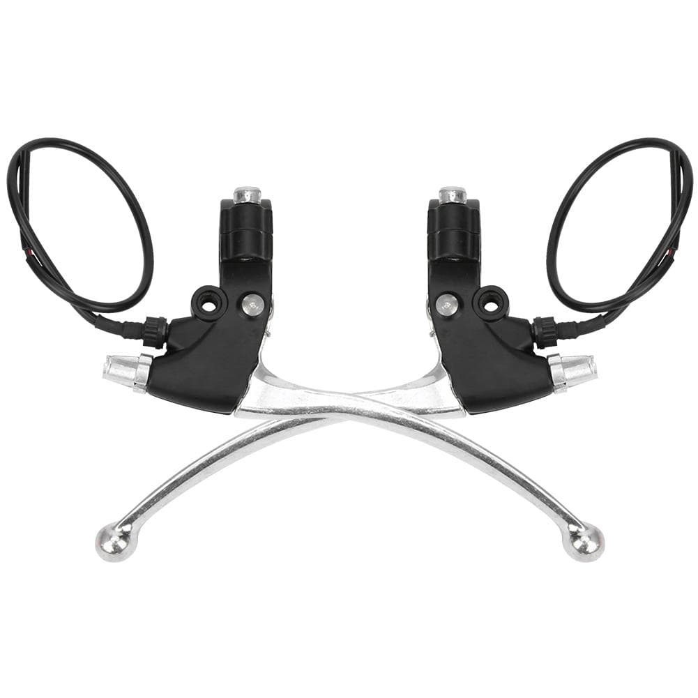 1Pair Electric Bicycle Universal Brake Lever All Aluminum Short Wire Handle Left and Right