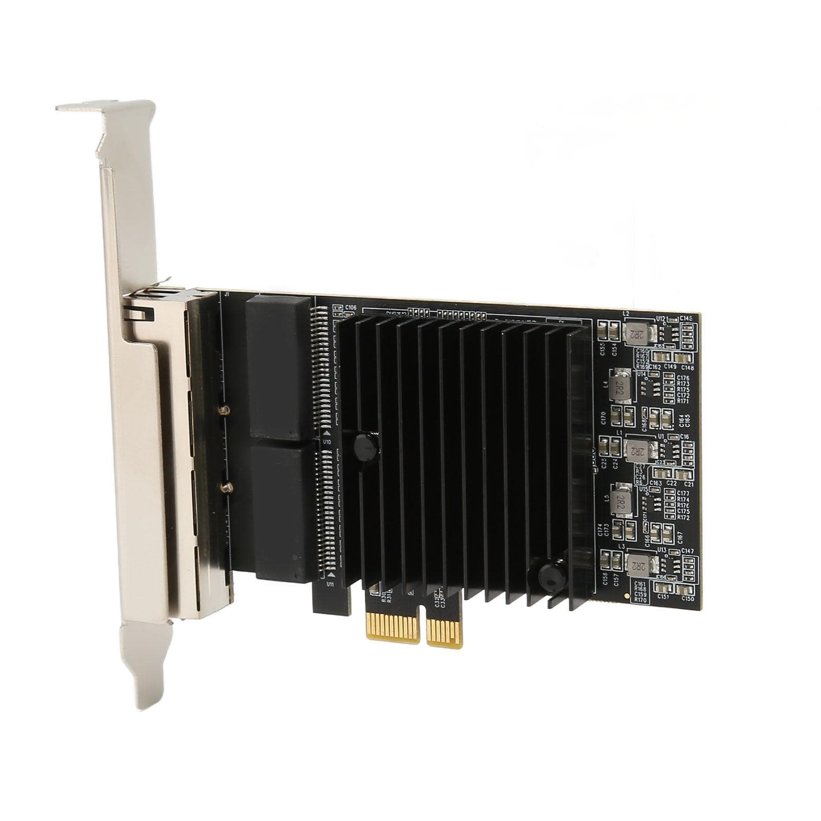 PCIe Network Card 4 Port 1000Mbps Transmission 82571 Chipset Gigabit Ethernet Card for Server