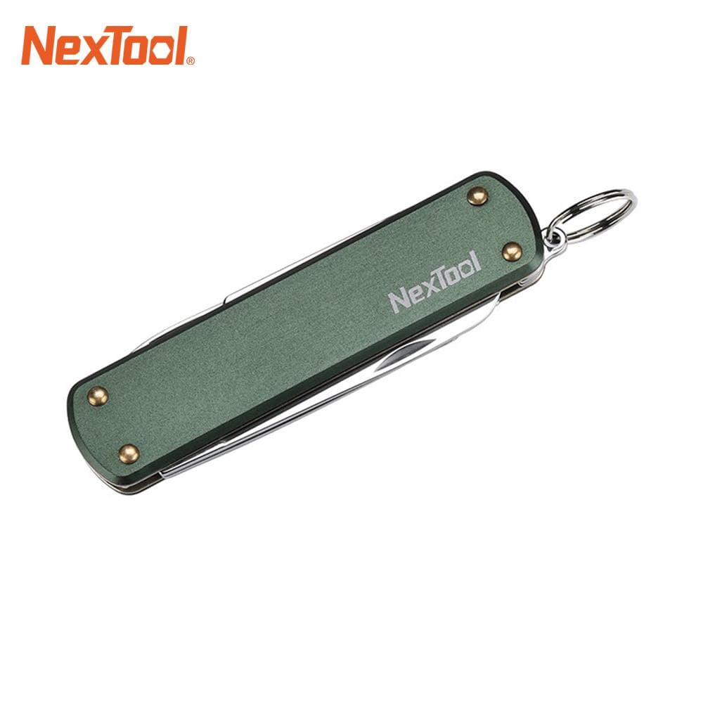 NEXTOOL 4-In-1 Multifunctional Tools Folding Blade Knife Scissors Screwdriver Nail File Outdoor green