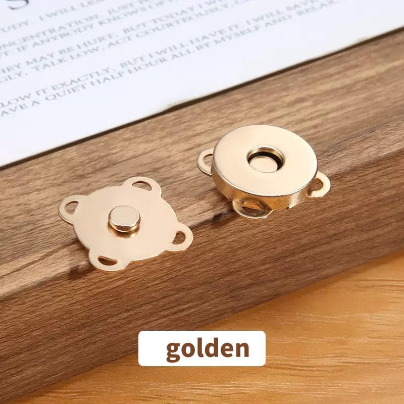 10 Sets Magnetic Snap Button Metal Plum Blossom Sew on Button Clasps Fasteners for Purses Handbag Clothes DIY Accessories 15mm