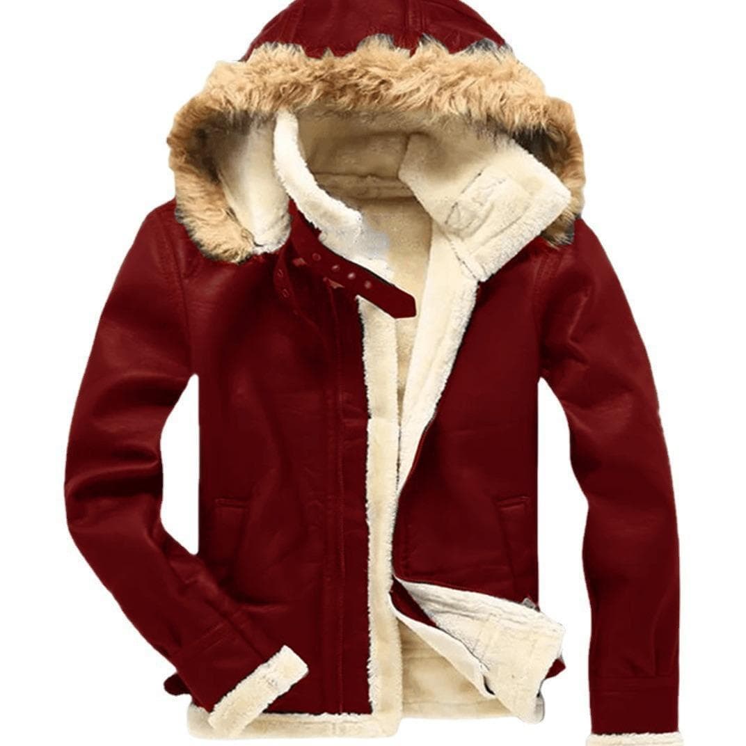 Fur Integrated Jacket Thermal Fur Jacket Men's Coat 5XL