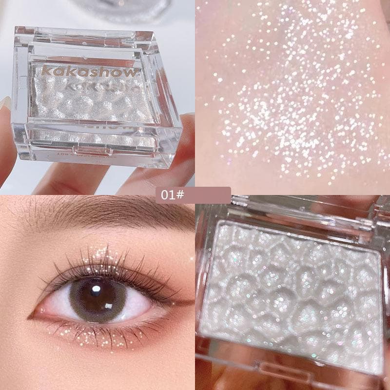 Highlighter Palette Polarized Glitter Eyeshadow Powder Makeup Face Body Shimmer Shiny Cosmetics