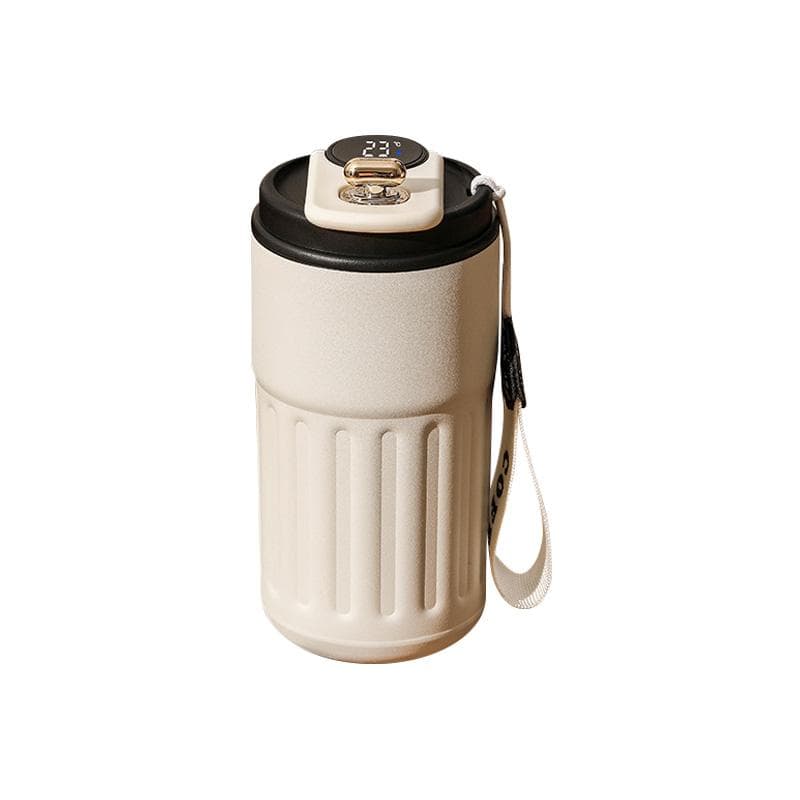 450ml Thermos Bottle Smart Display Temperature 316 Stainless Steel Vacuum Cup Office Coffee Cup Business Portable Thermal Mug 450ml black