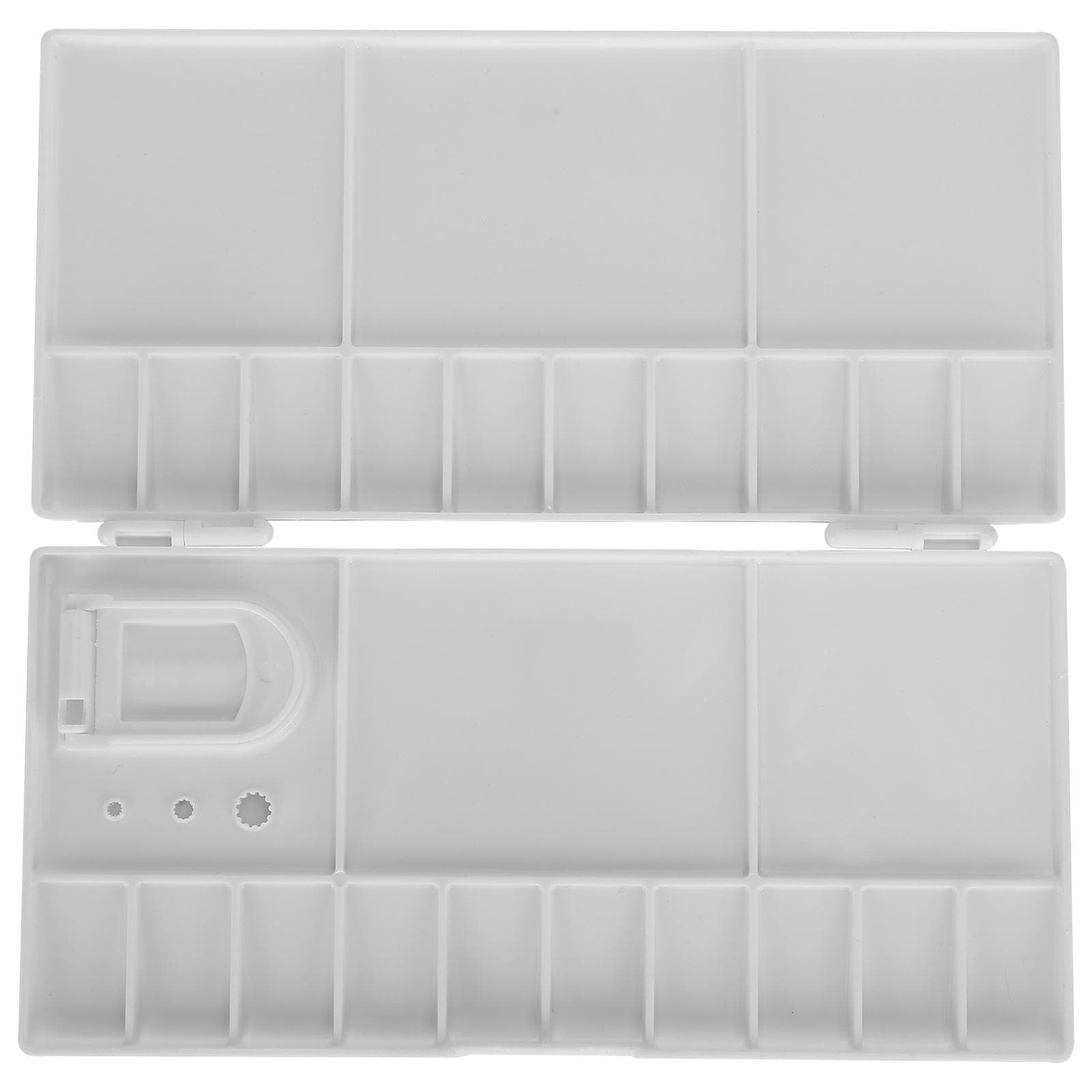 Paint Box Rectangular Porous Foldable Pigment Separation Case Painting Container Supplies