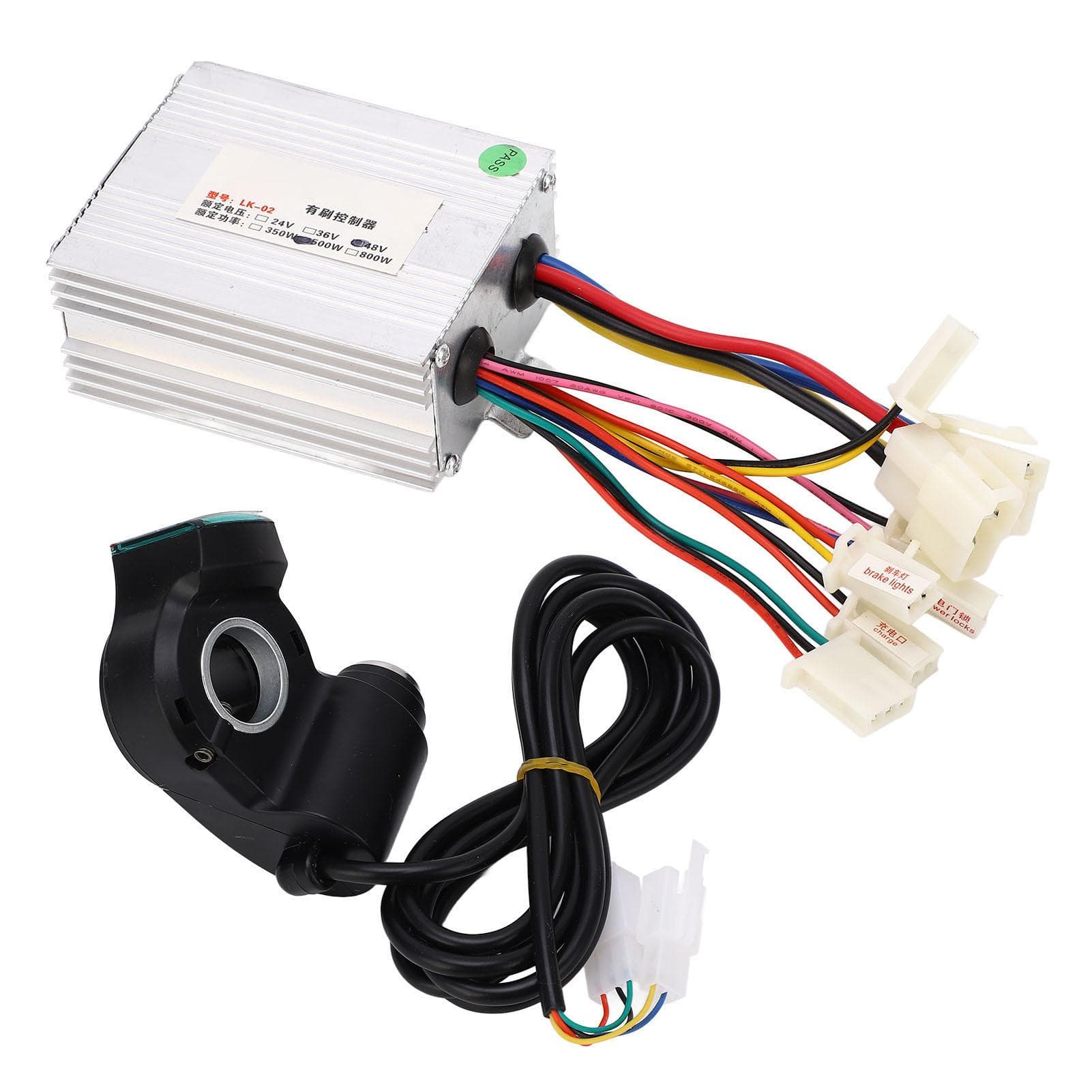 48V 500W Electric Bike Controller Thumb Throttle Set Electric Bicycle Brushed Controller and Thumb