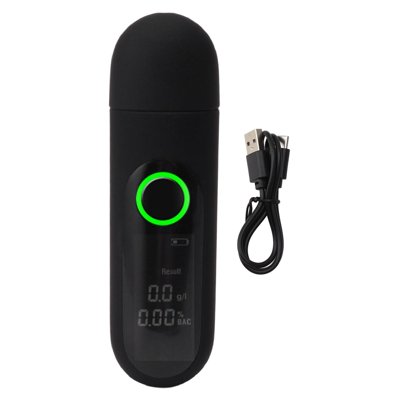 Digital Alcohol Tester High Accuracy LCD HD Display USB Rechargeable Portable Breath Tester for