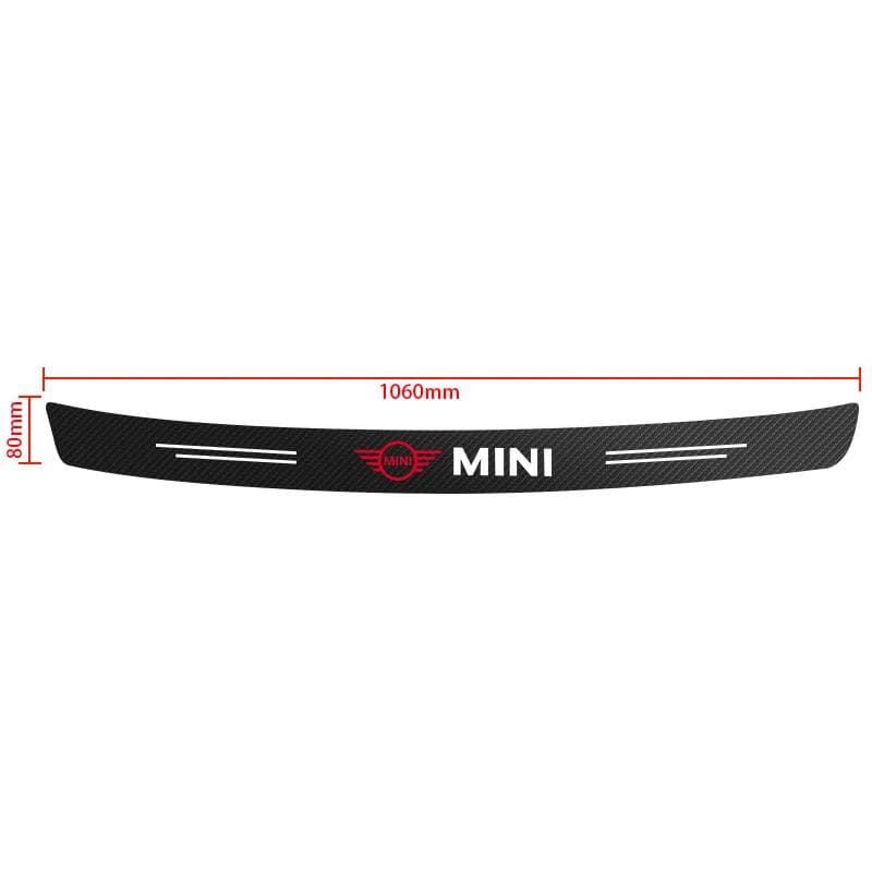 Car Rear Bumper Protector Sticker Carbon Fiber Car Tail Trunk Guard For BMW Mini F54 F55 F56 R56 R60 SONE Roadster Clubman Coupe