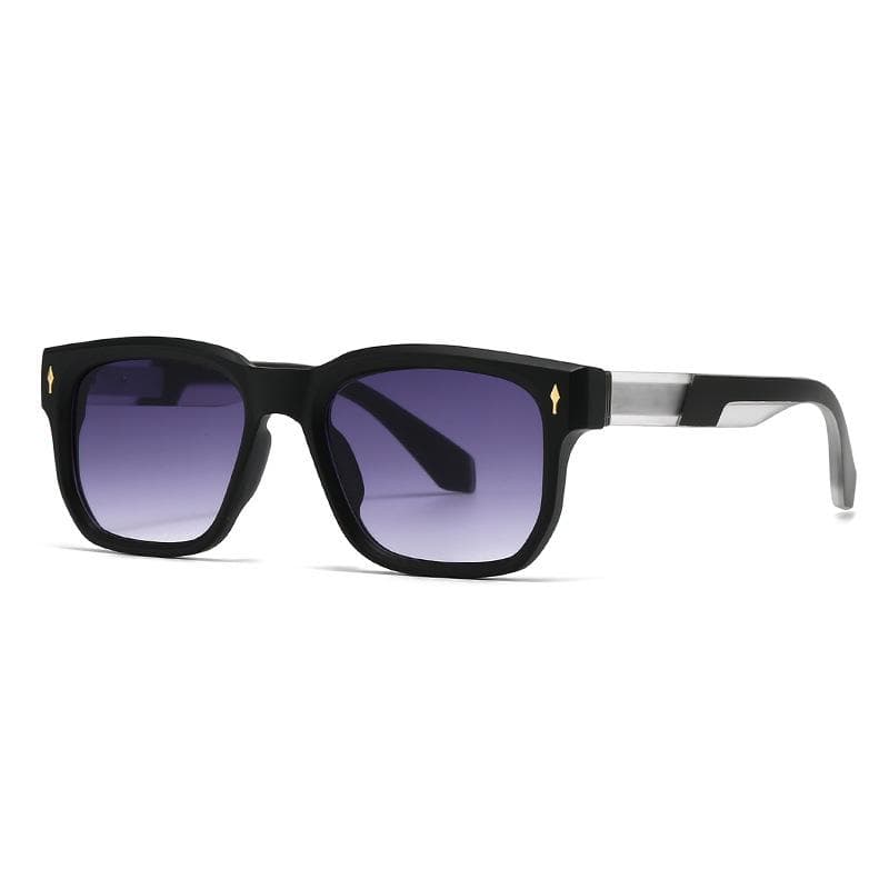 New Sunglasses Men Women Classic Square UV400 Protection High Quality Rivet Glasses Fashion Black Travelling Shades