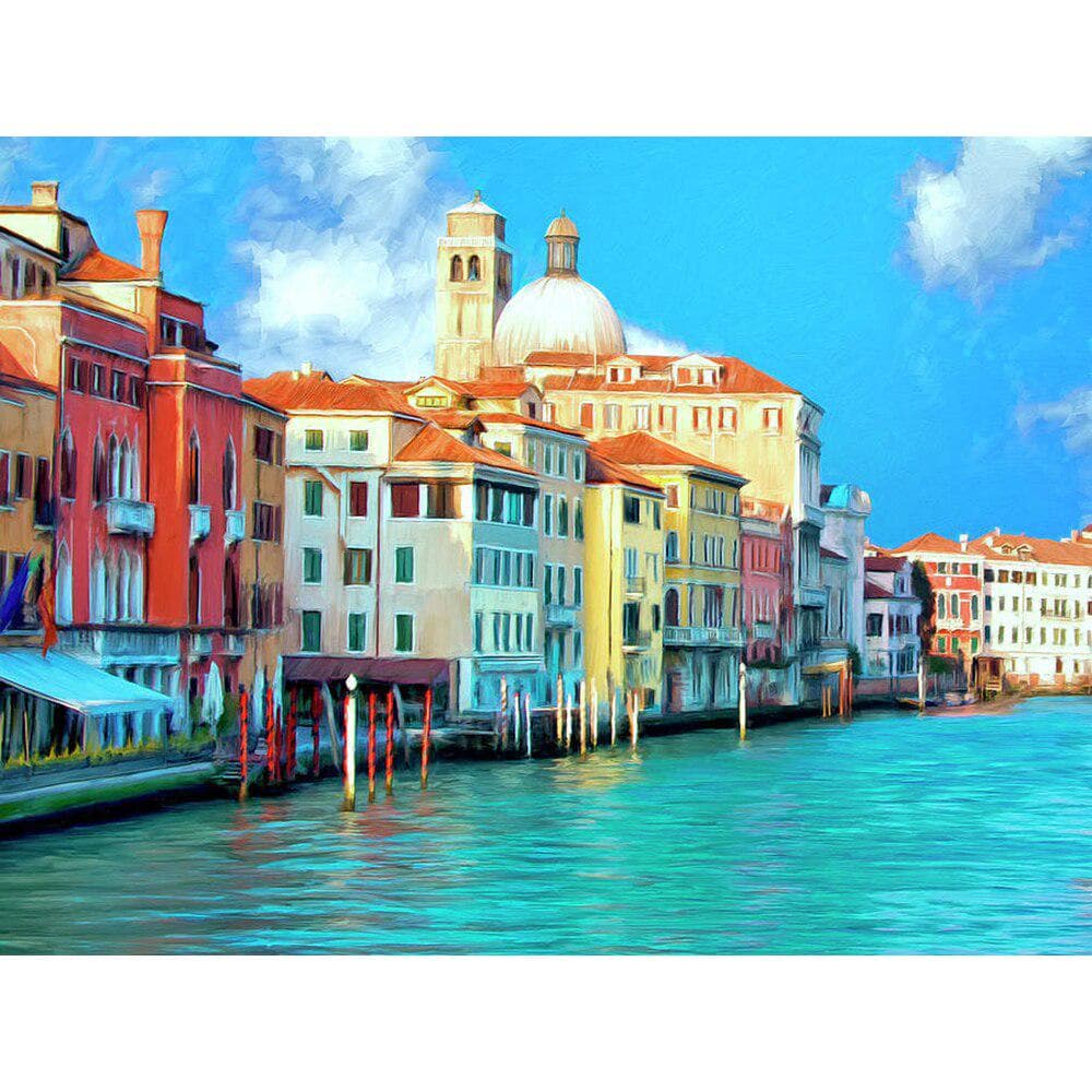 Diamond Embroidery Scenery Venice Full Round Diamond Painting Landscape Rhinestones Cross Stitch 20X30CM