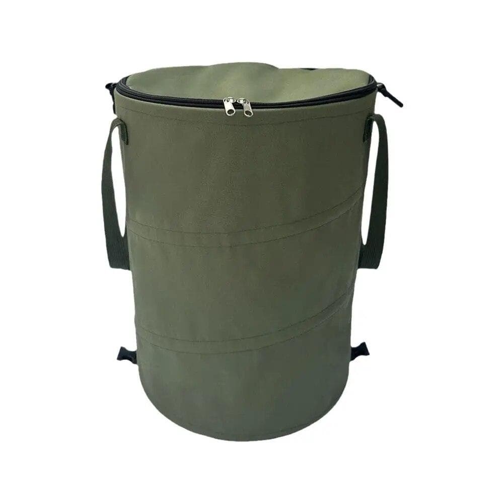 Outdoor Portable Foldable Trash Can Portable Camping Garbage Bin Home Toy Clothing Storage Yard Garden Deciduous Garbage Bag green