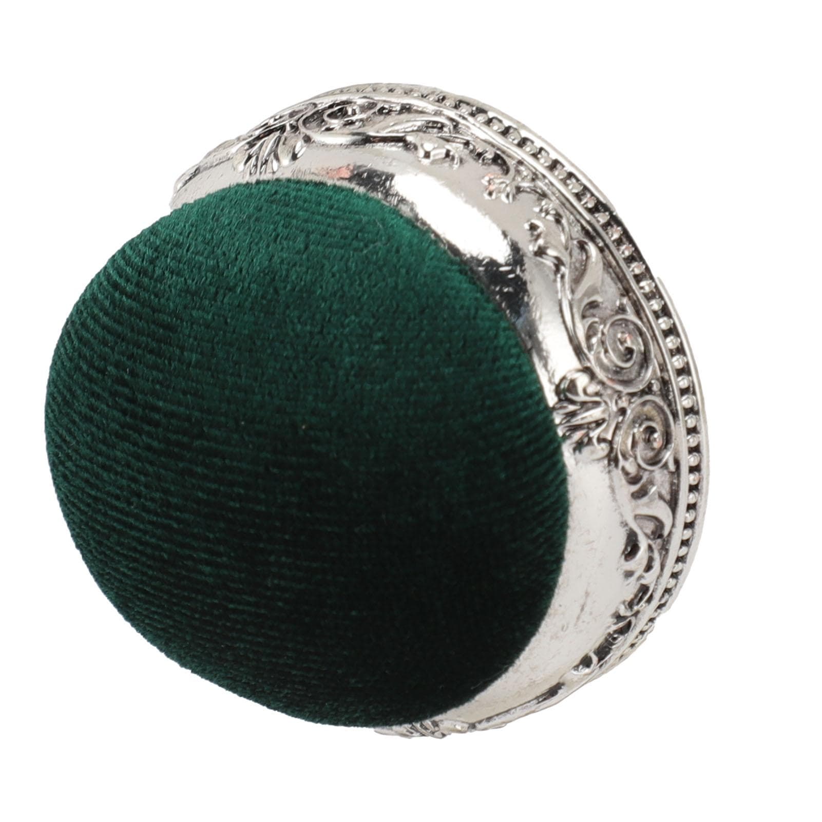 Vintage Pin Cushion Soft Elastic Metal Base Half Ball Shape Retro Needle Cushion for Sewing