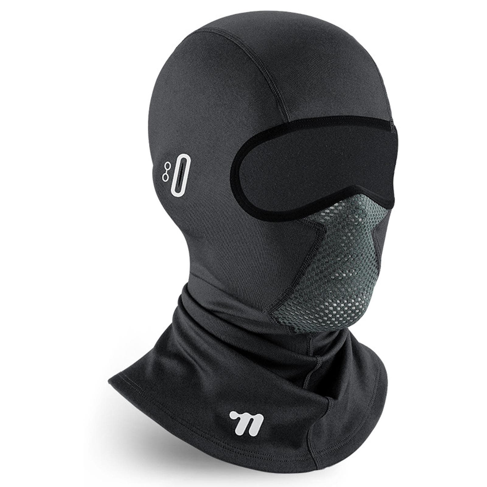 Winter Balaclava Ski Mask with Glasses Holes Thermal Face Cover for Cold Weather Motorcycle Cycling black
