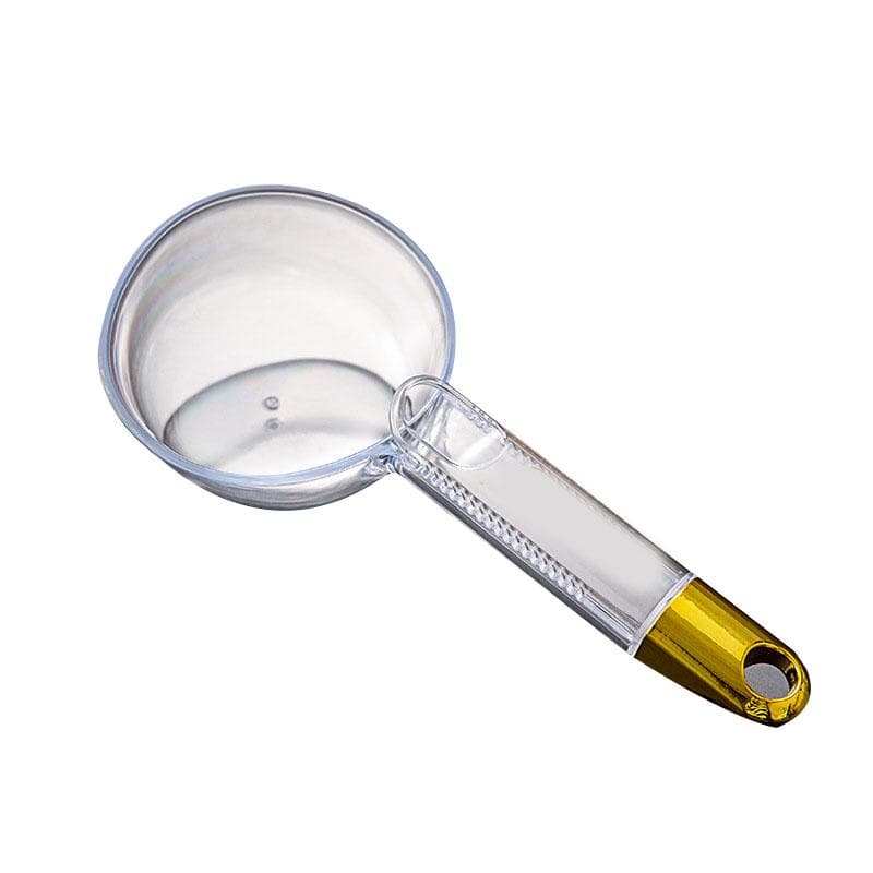 Rice Portion Scoop 180ML Simple Long Handle Clip Design Transparent Rice Measuring Scoop for Home Transparent
