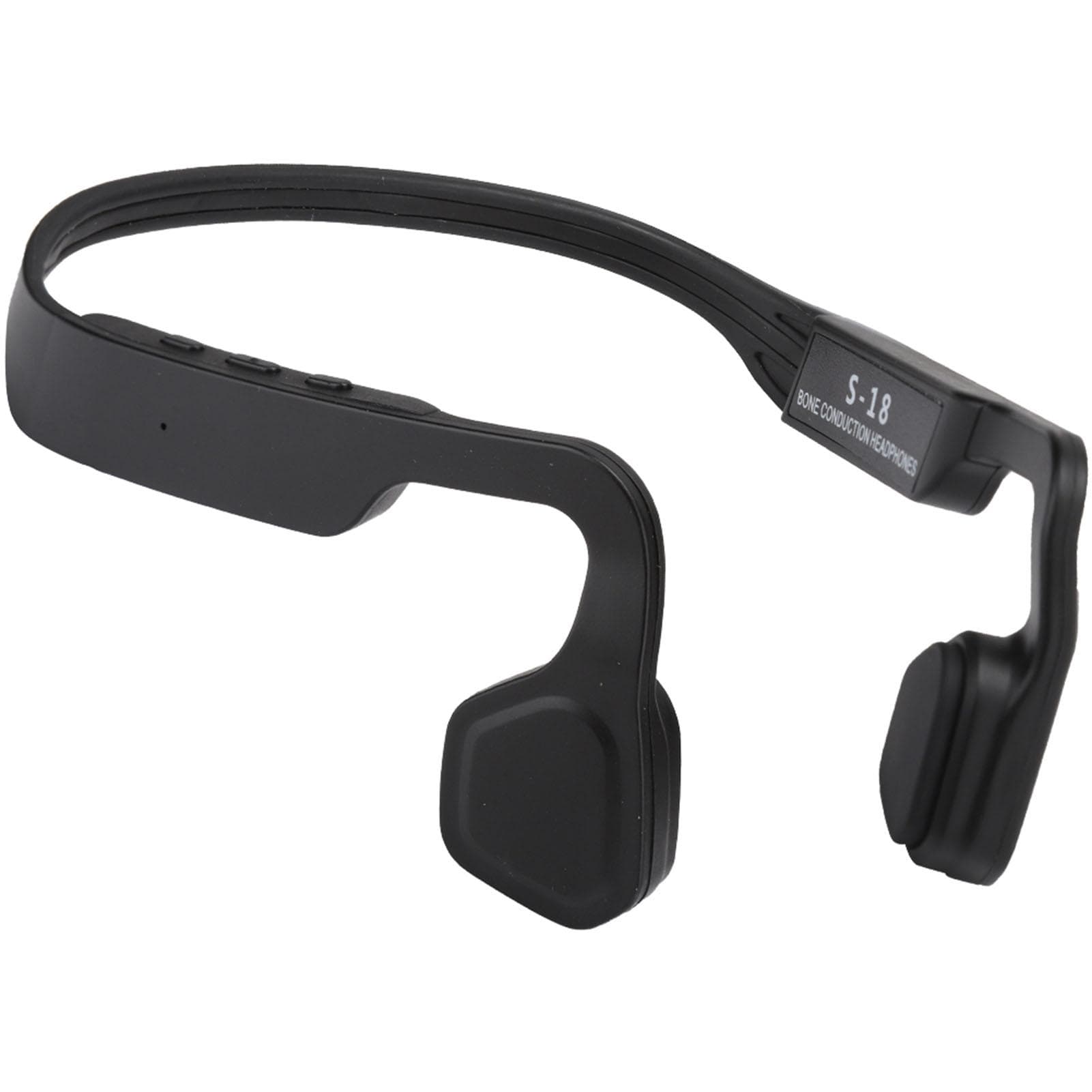 S18 Bluetooth 4.1 Noise Cancelling Bone Conduction Outdoor Sports Earphone Headset (Black) black