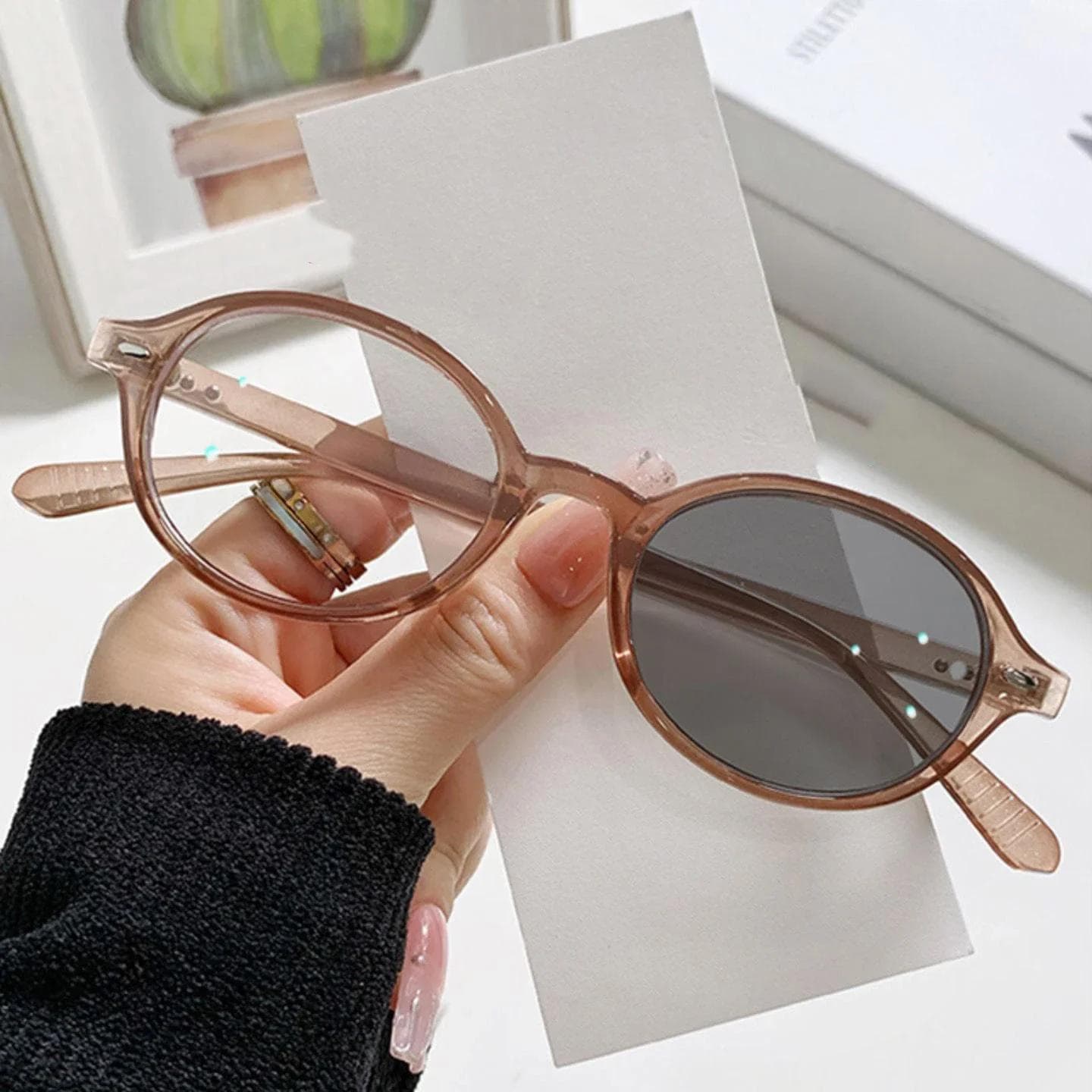 Luxury Brand Myopia Glasses Women Men Blue Light Blocking Photochromic Sunglasses Optical Prescription Eyewear To -4 0 -3.5