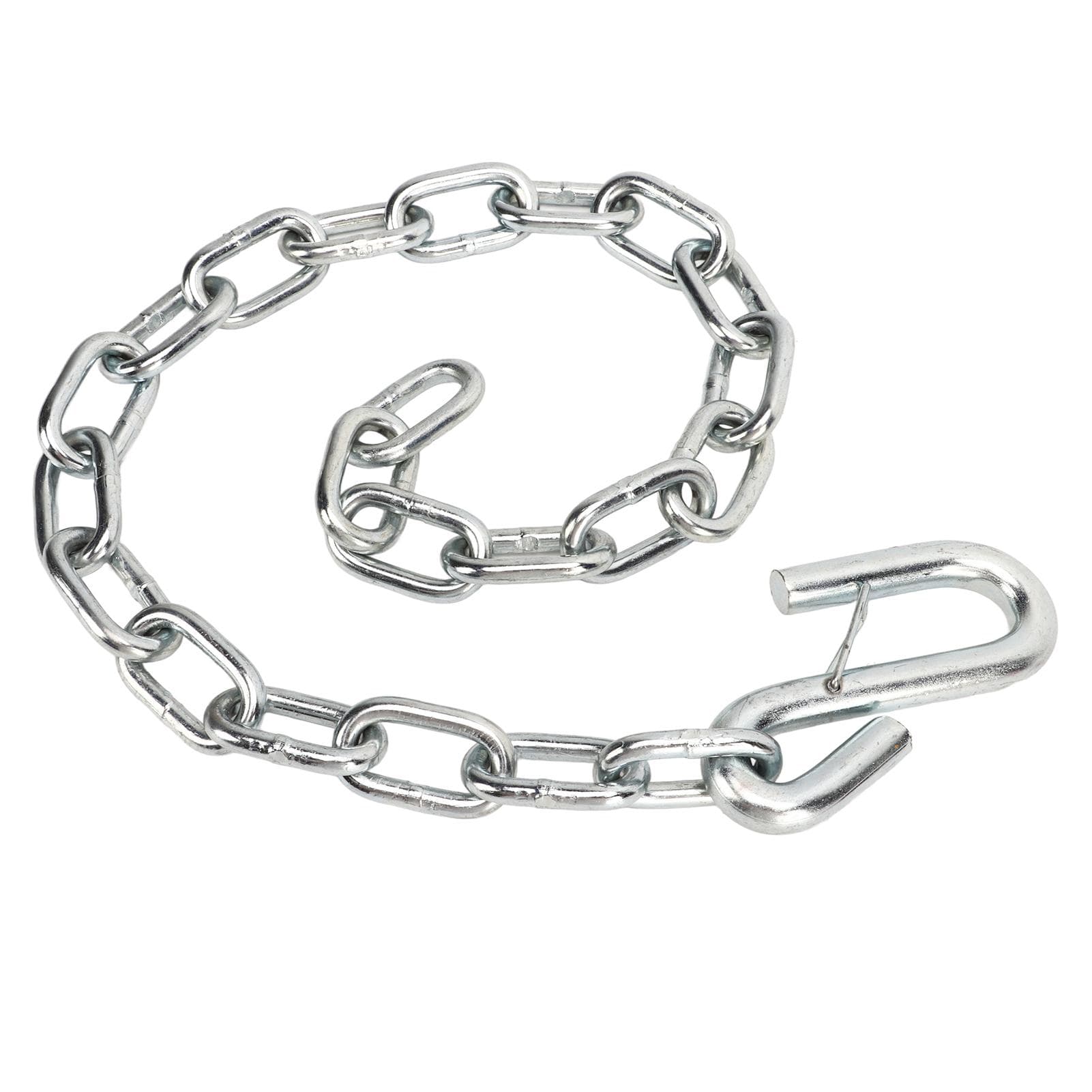 Trailer Safety Chain Heavy Duty 3500lbs Safety Chains with Double Spring Clip S Hooks Towing Wire