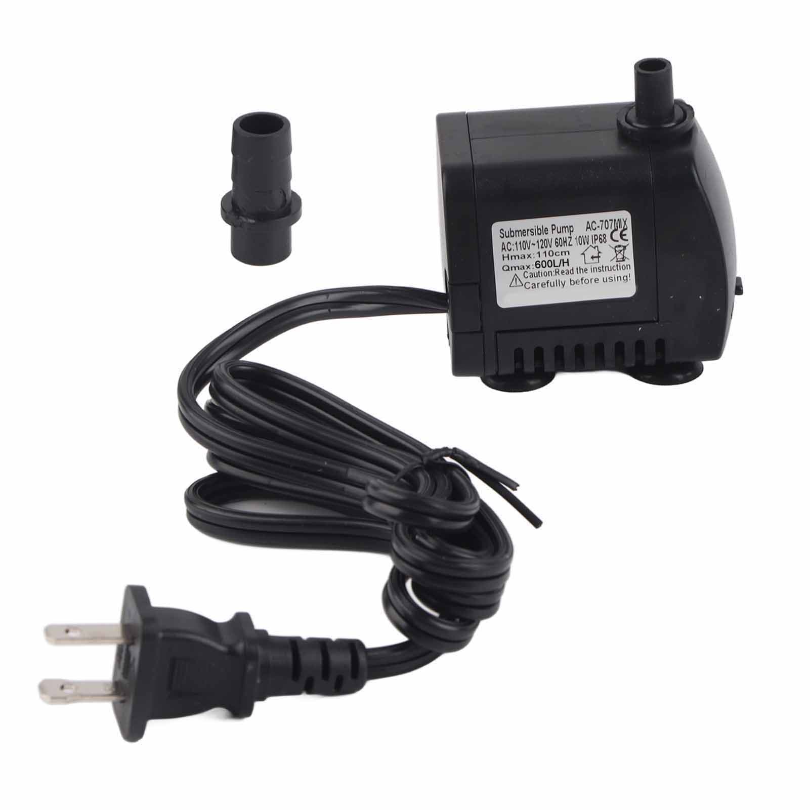 10W Aquarium Submersible Water Pump Fish Tank Fountain Miniascape Resistance Micro Mute Rotor Pump