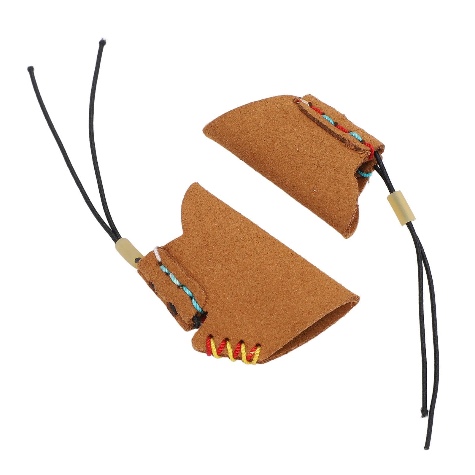 Fishing Finger Sleeve Protector Artificial Leather Adjustable Fly Line Stripping Guard Protective