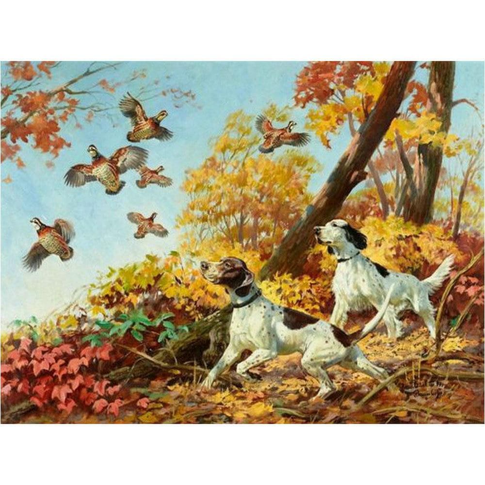 DIY 5D Diamond Painting Cross Stitch Hound Pattern Full Diamond Embroidery 20X30CM