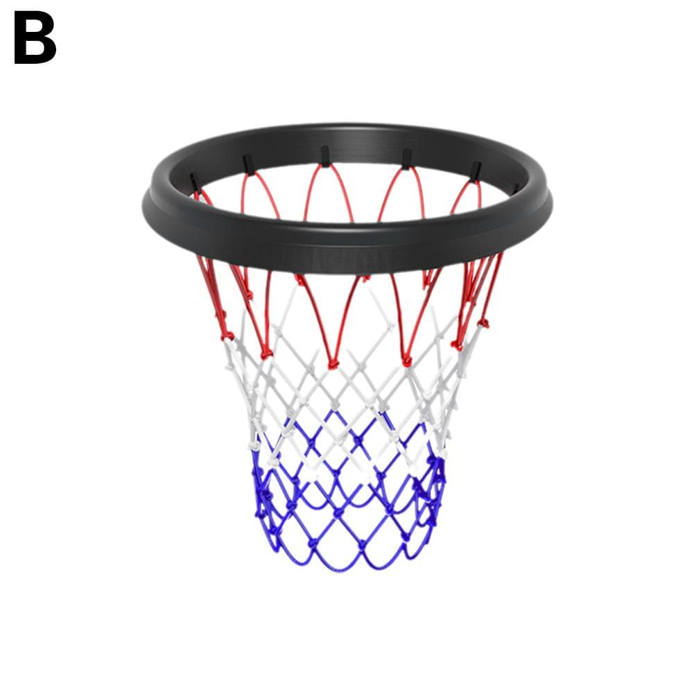 PU Portable Basketball Net Frame Indoor Outdoor Detachable Basketball Net Accessories Portable F5M0 Black-one