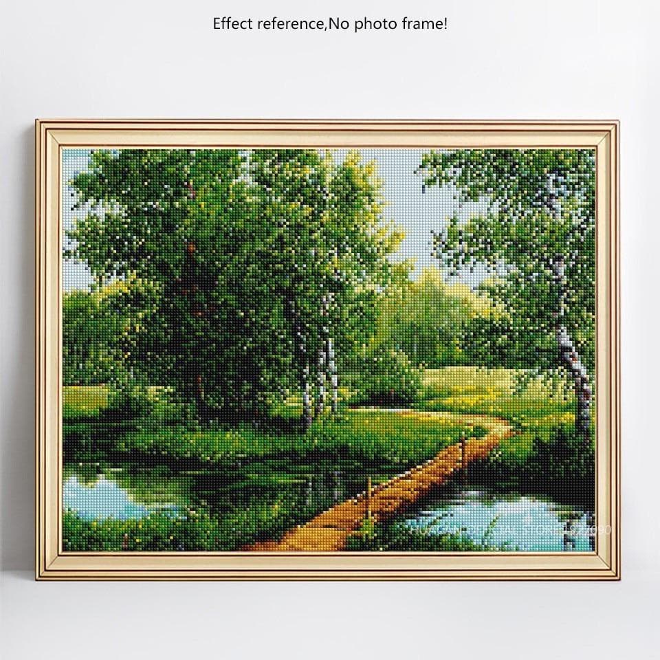 Diamond Mosaic Summer Landscape 5D DIY Diamond Painting Embroidery Cross Stitch 20X30CM