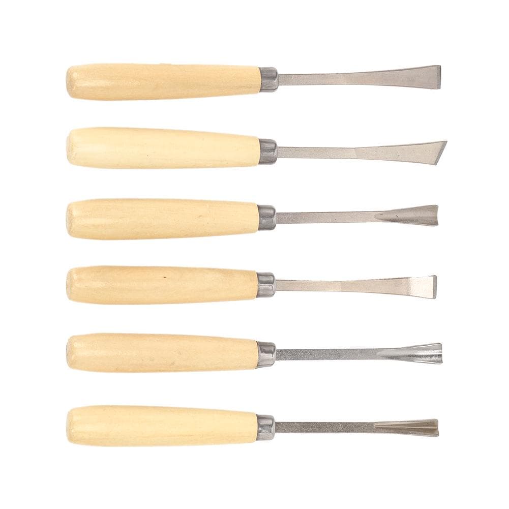 6pcs Woodworking Chisel Set Carving Tool Engraving Chisel Knife Woodworking Tools
