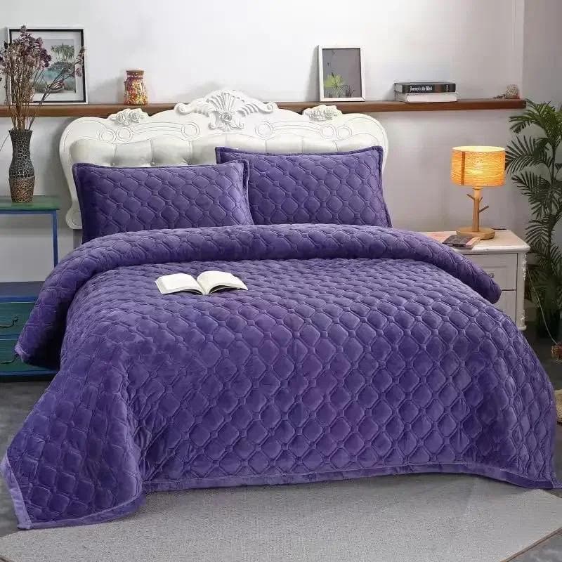 Home Textiles Winter Warm Thick Velvet Bedspread Sheet Bedcover Mattress Cover Bed Sheet Set King Queen Single 200x230cm 1pc