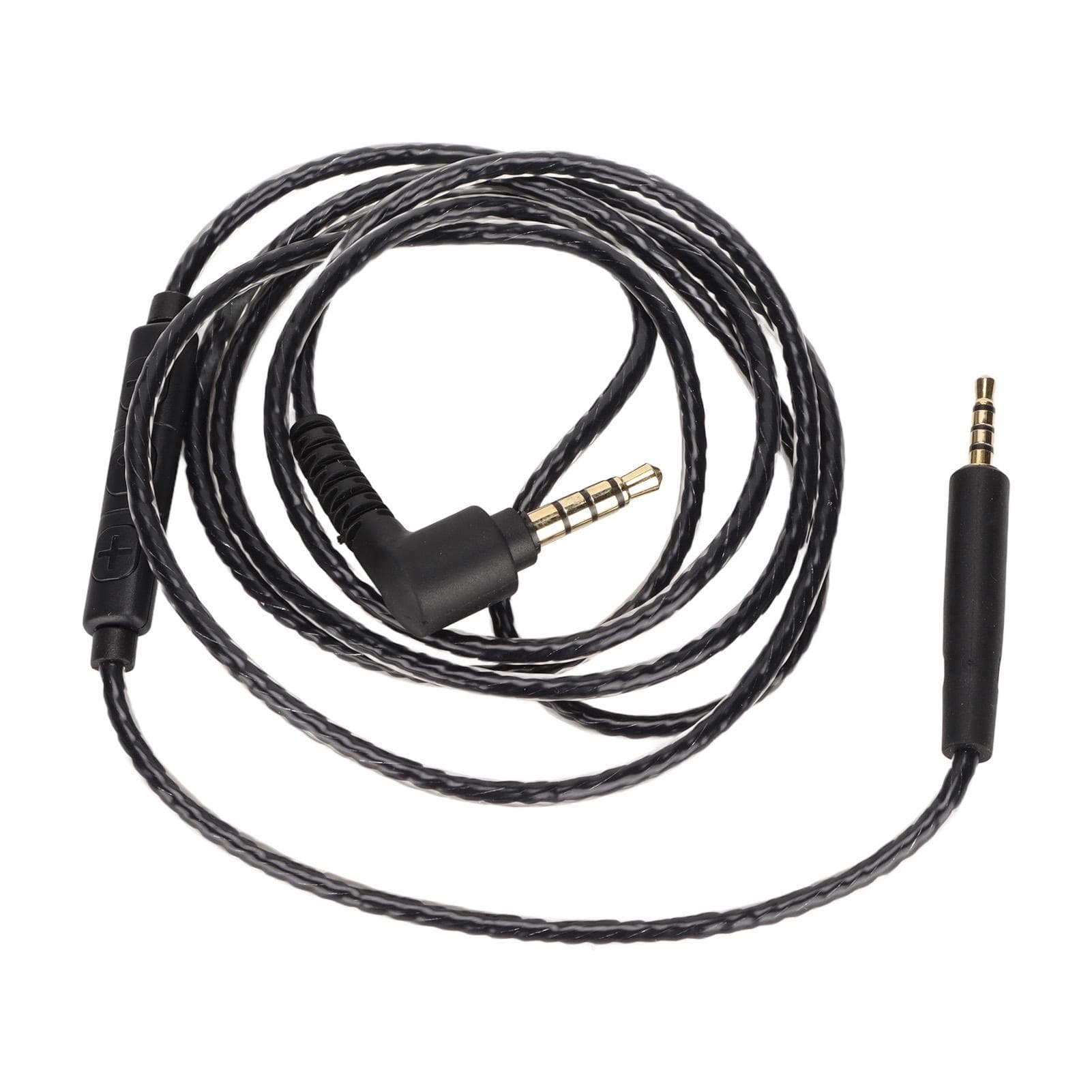 Headphone Upgrade Cable 3.5mm Male to 2.5mm Male Earphone Cord with Volume Control and Mic for AKG