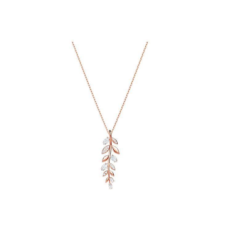 Swarovski Mayfly Series Forest Style Leaf Necklace Women necklace Rose-Gold 5409340 Rose Gold