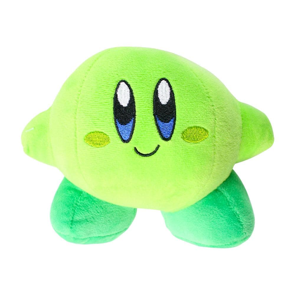 Star Kirby Plush Strap 6pcs Star Doll Stuffed Animals Cute Soft Anime Collection Toy Compatible with Nintendo 15cm green