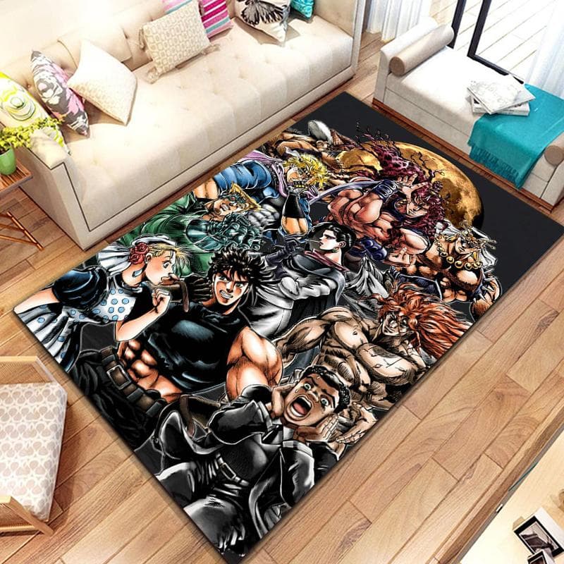 15 Sizes JoJo-Bizarre-Adventure Pattern Rug Carpet for Living Room Bathroom Mat Creative Doormat Carpet for Bedroom Home Decor 40cm x 60cm