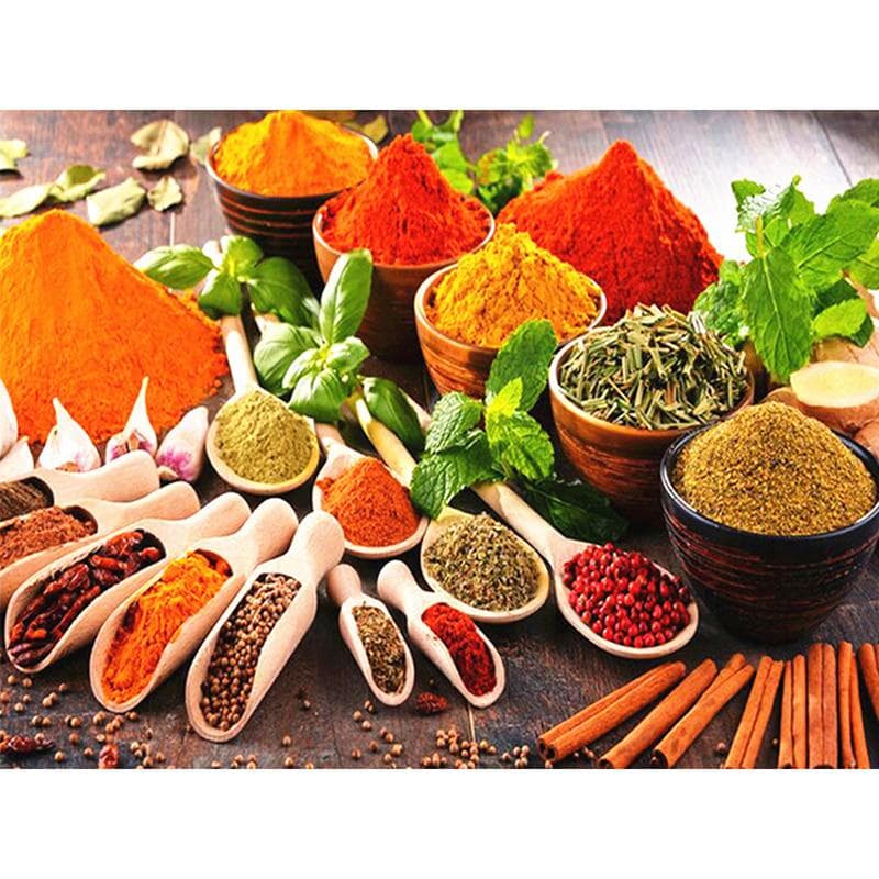 5D DIY Diamond Painting Kitchen Seasoning Diamond Embroidery Home Decoration 20X30CM