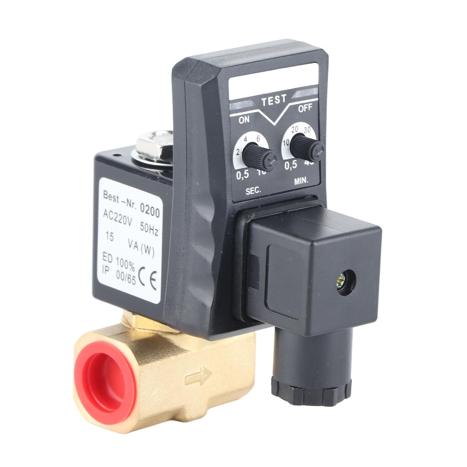 Electronic Drain Valve with Timer Tank Drainage Electric Solenoid Valve for Air Compressor Split