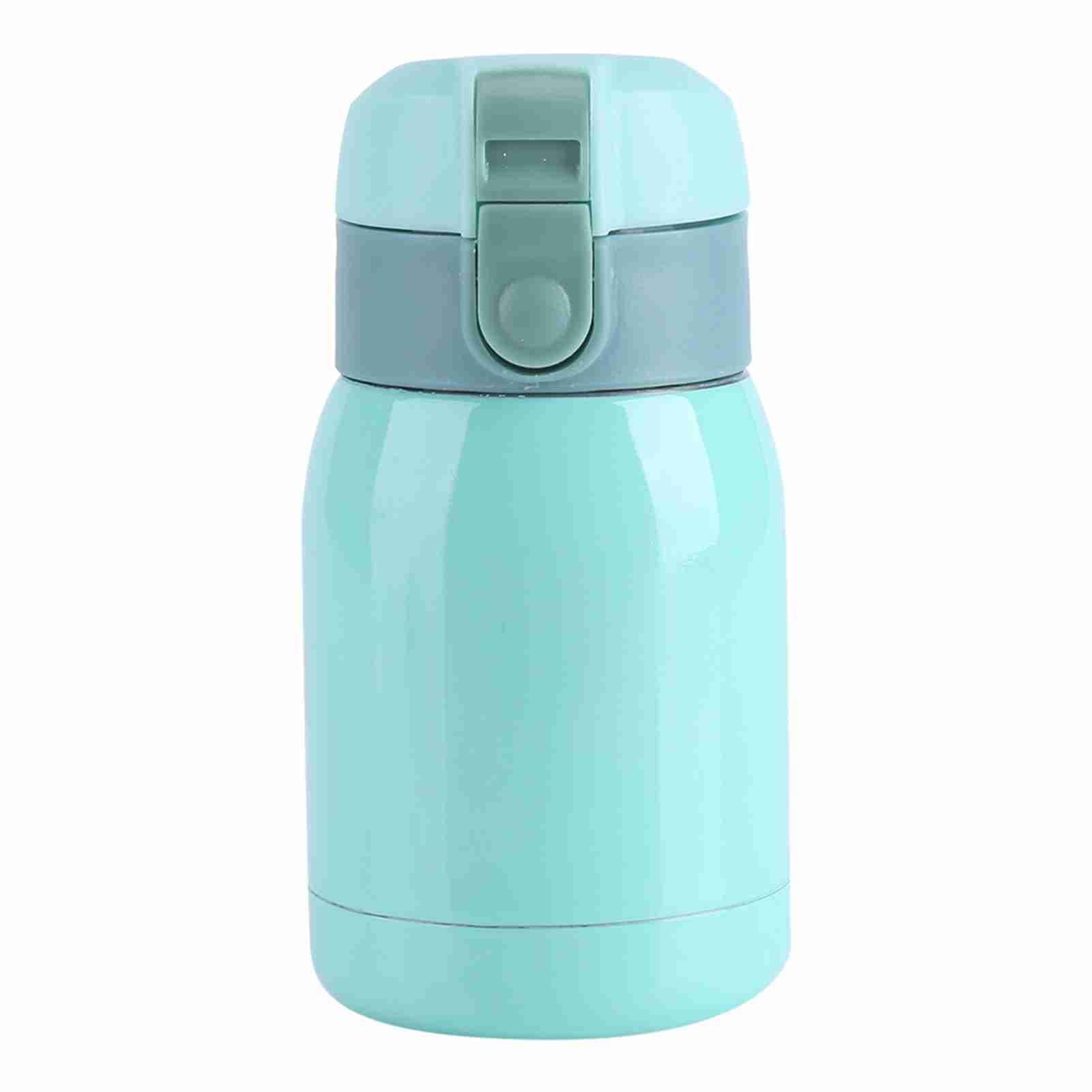 200ML Mini Stainless Steel Double wall Vacuum Insulated Cup Thermal Water Bottle Office Mug blue