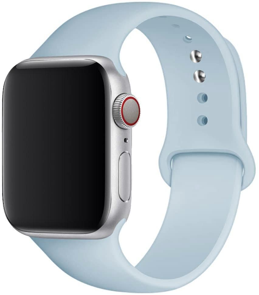 Silicone Strap For Apple Watch Band SE-10 42/46mm 44/45mm 38/40/41mm bracelet iwatch serie 9 8 7 6 5 4 3 ultra 2 49mm 38 40 41 mm S-M