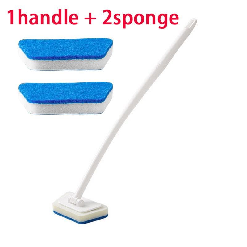 Multi-Functional Bathroom Wall Brush Long Handle Removable Household Floor Bathtub Brushes Ceramic Tile Sponge Cleaning Brush