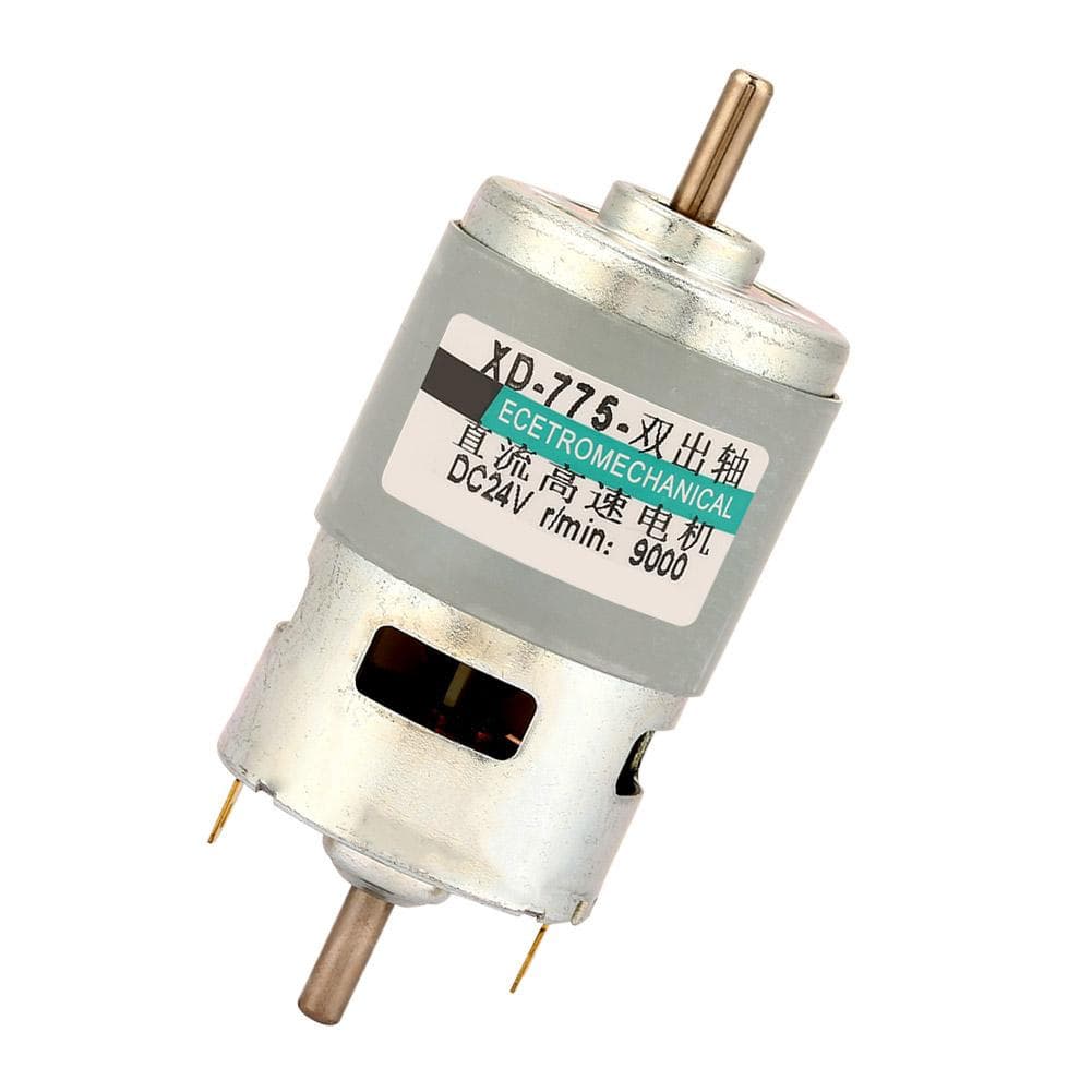 775 Motor 50W High Power Large Torque Double Shaft Dc Motor(24V9000RPM no bracket)