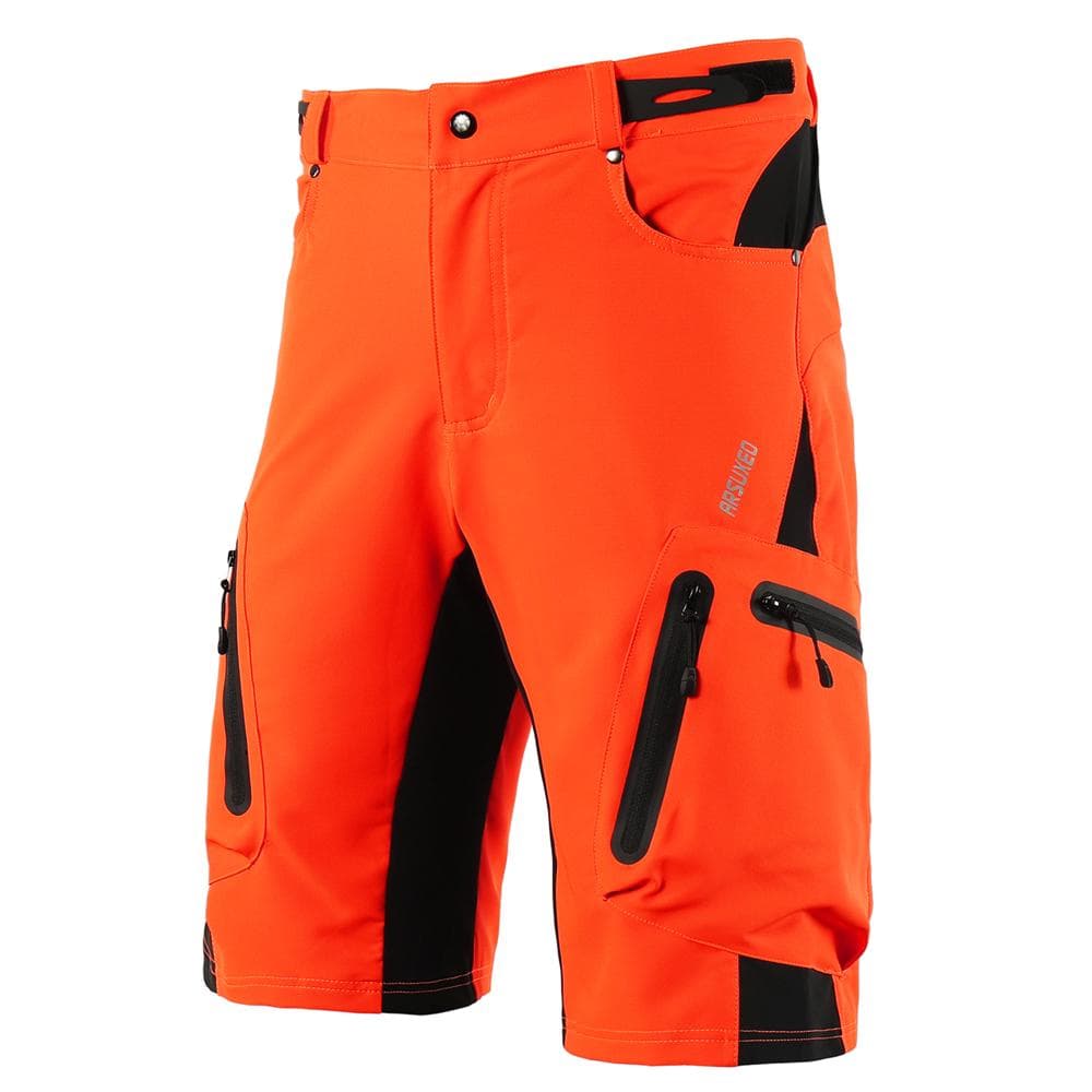 Lixada Baggy Shorts Cycling Biking Pants Breathable Sports Loose Fit Shorts Outdoor Casual Cycling XXXL orange