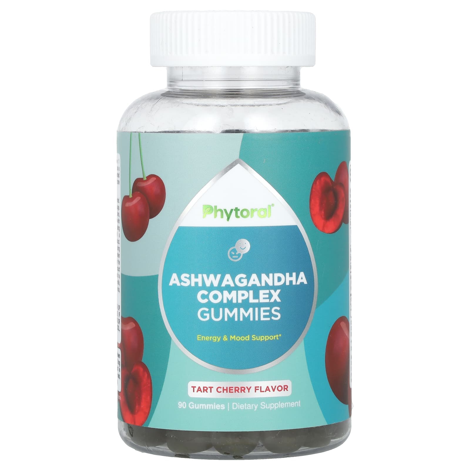 Phytoral, ashwagandha complex gummies, tart cherry, 90 gummies