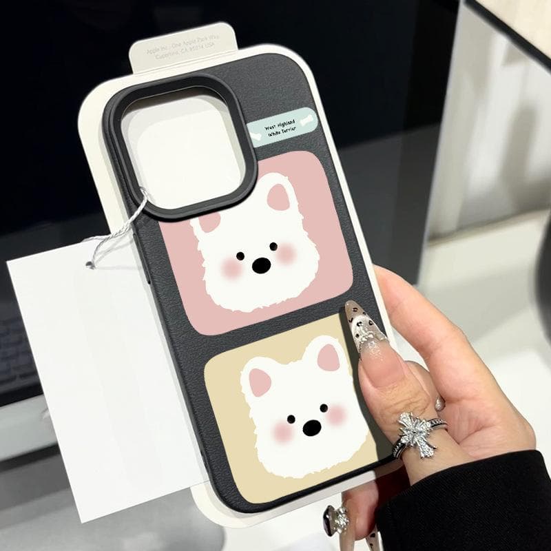 Two Blush West Highlands Suitable for Apple 16/15 Promax Mobile Phone Case Iphone14pro Cute Cartoon 13 iPhone 11 Pro Max