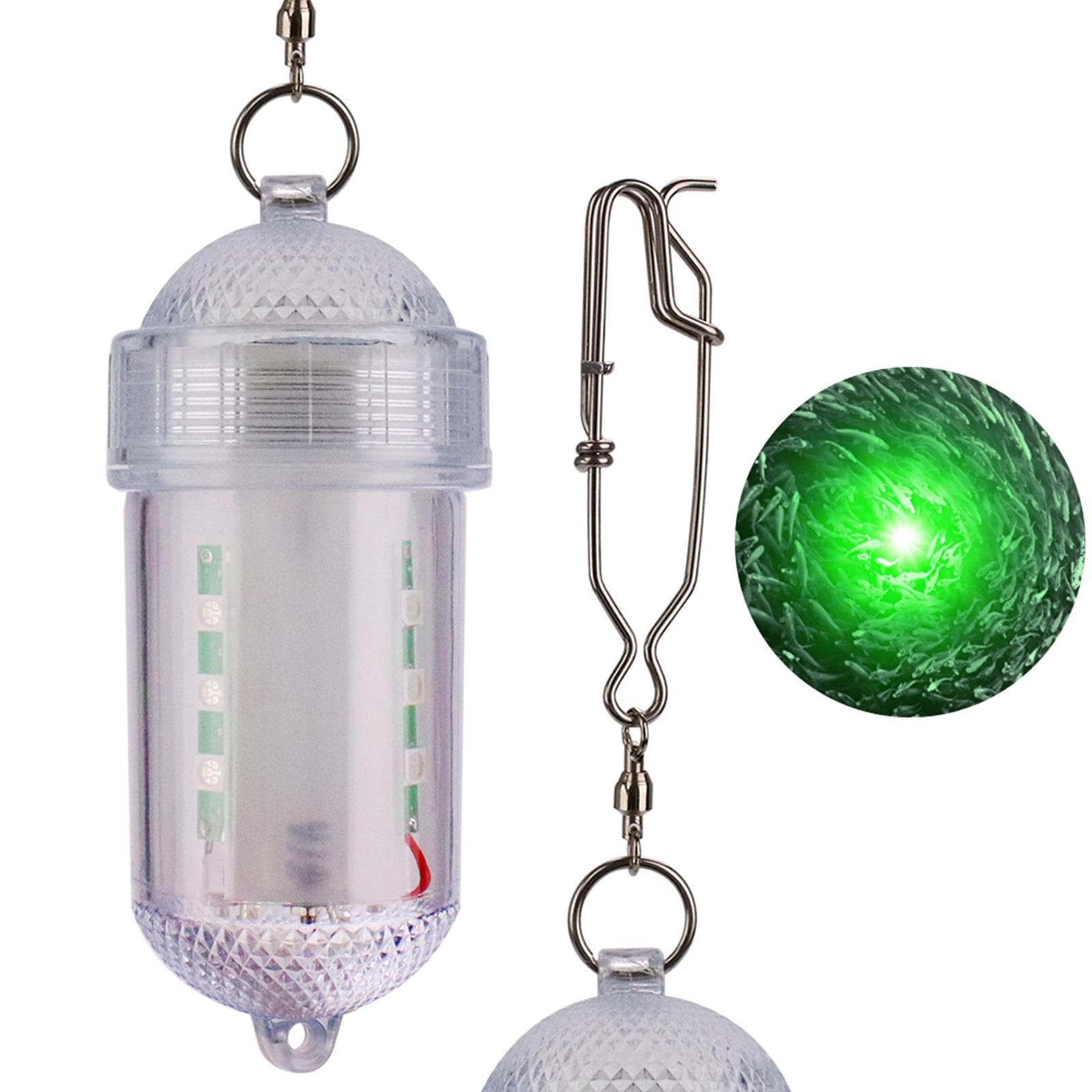 Waterproof Underwater Fishing LED Lure Light Night Fish Attracting Light green