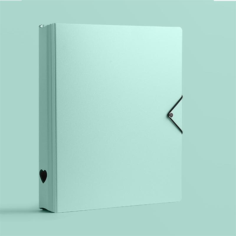 A4/A5 Photocard Binder D Ring Large 4/9Grid Collect Book with Bandage Tie 3inch Photo Album Korean Kpop Card Holder A4 mint