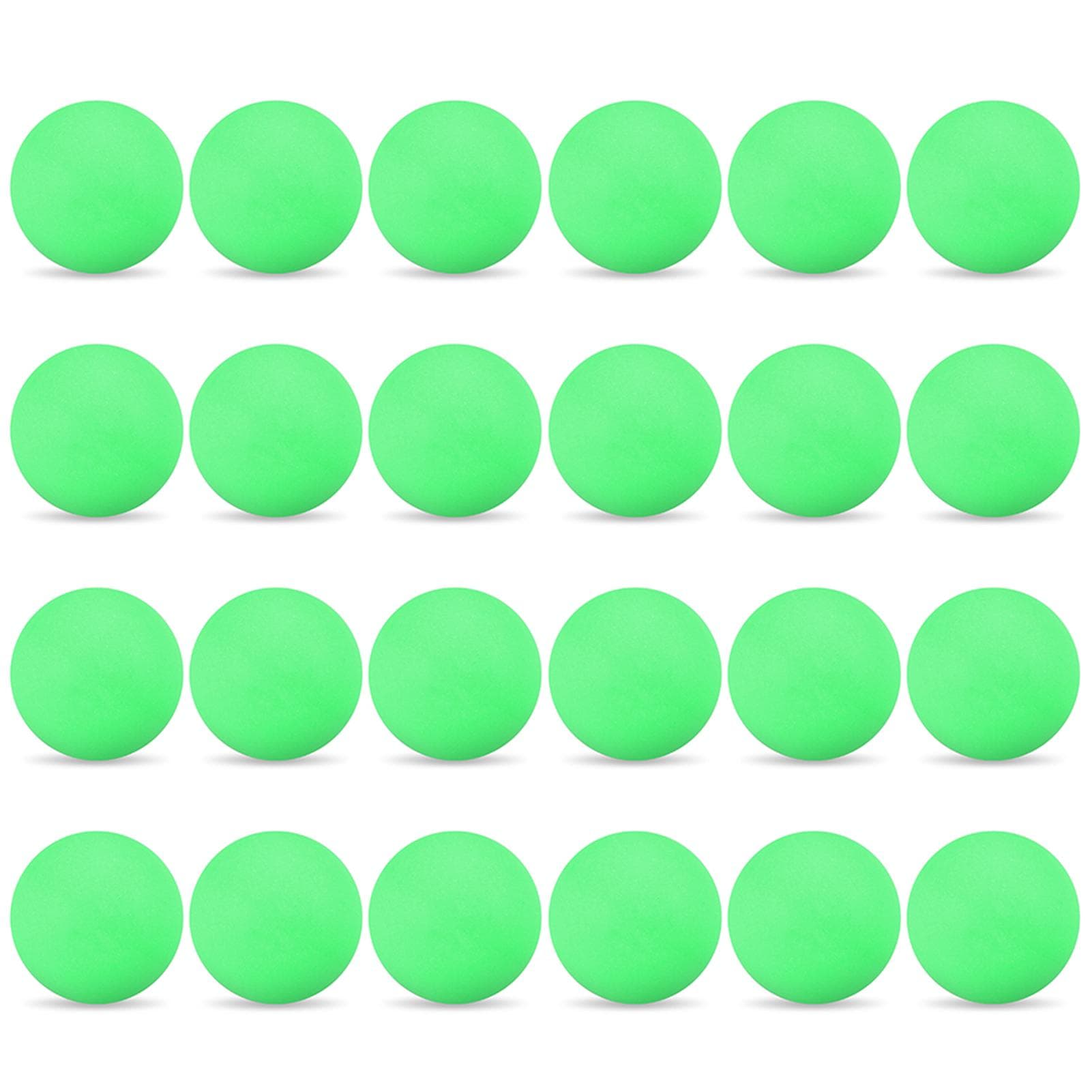 24Pcs 3-Star 40mm Table Tennis Balls Ping Pong Balls Amateur Advanced Training Practice Balls green