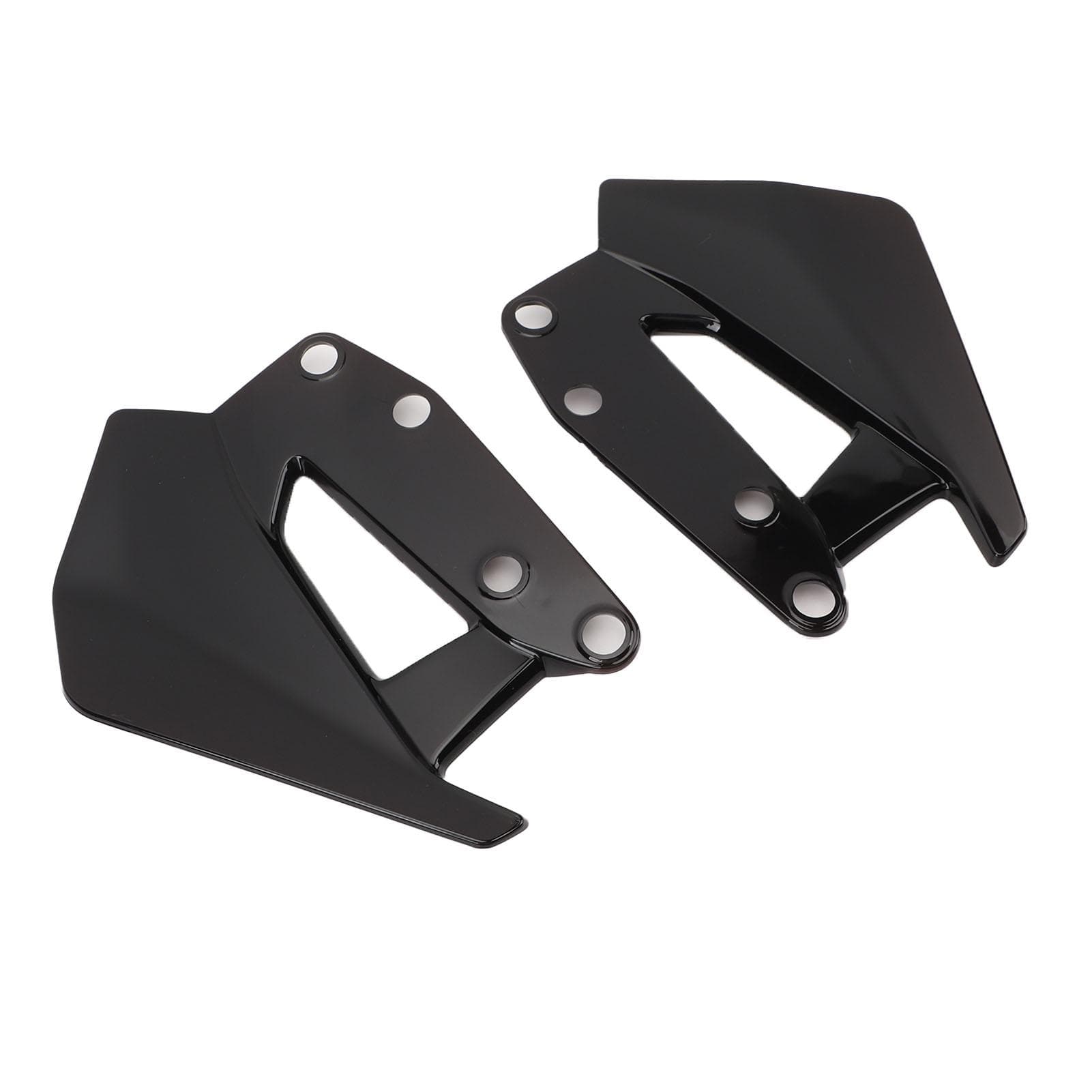 1 Pair Windshield Side Wind Deflector High Aerodynamics Enhanced Comfort Windscreen Fairing Air black