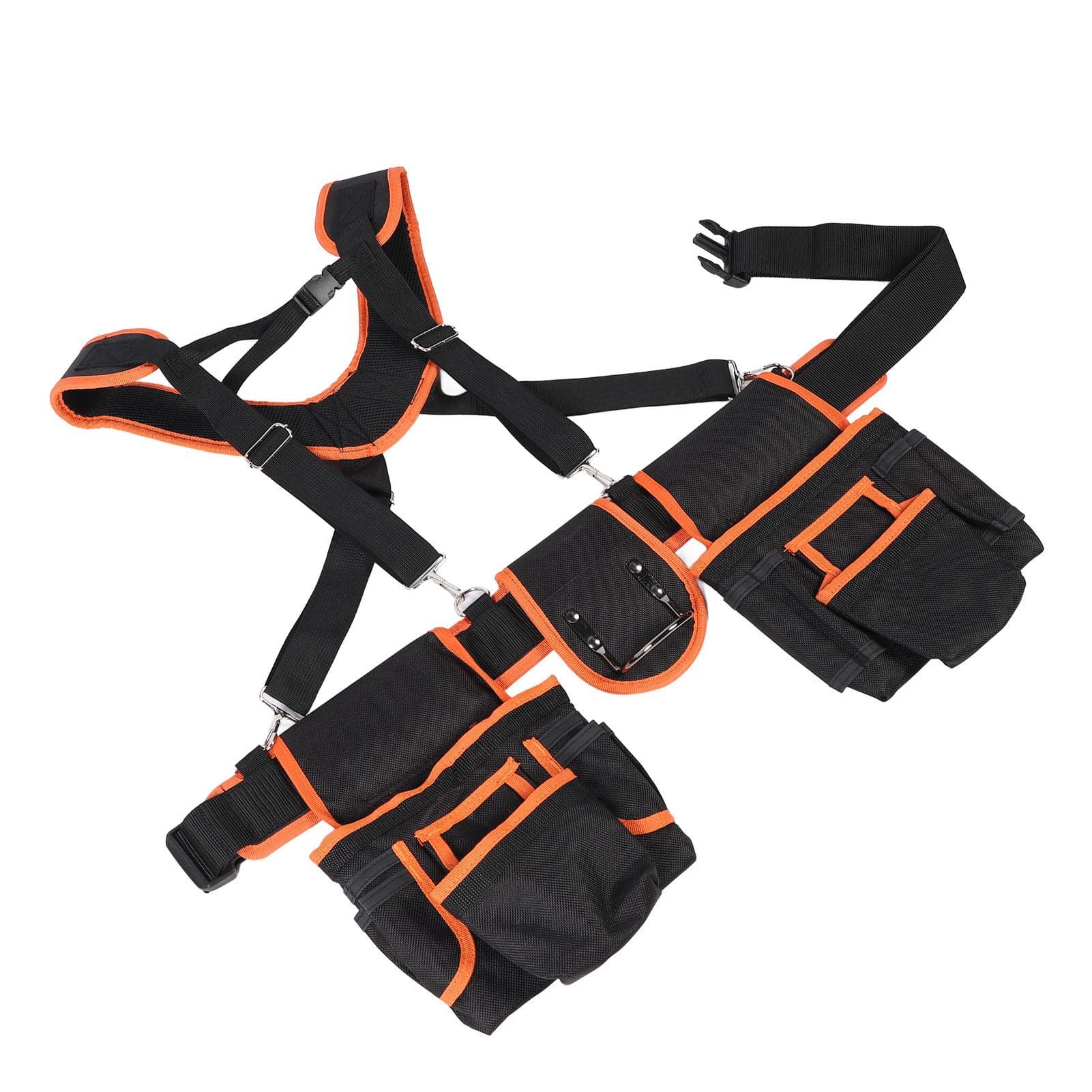 Electrician Tool Bag Adjustable Shoulder Waist 1680D Water Proof Multi Pockets Tool Organizer for