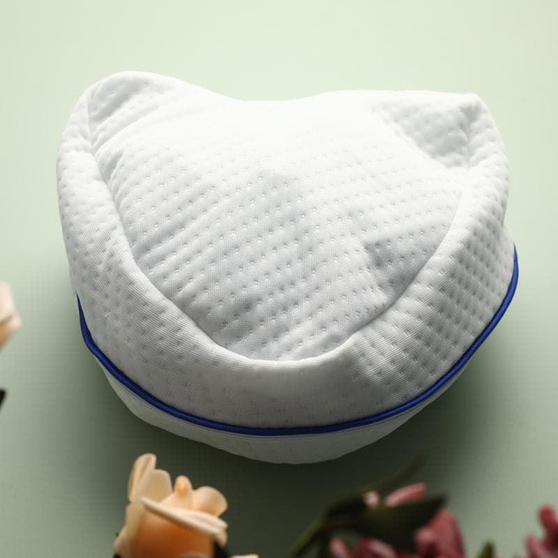 1PC Memory Cotton Leg Pillowcase Foam Pillow Sleeping Orthopedic Sciatica Set white